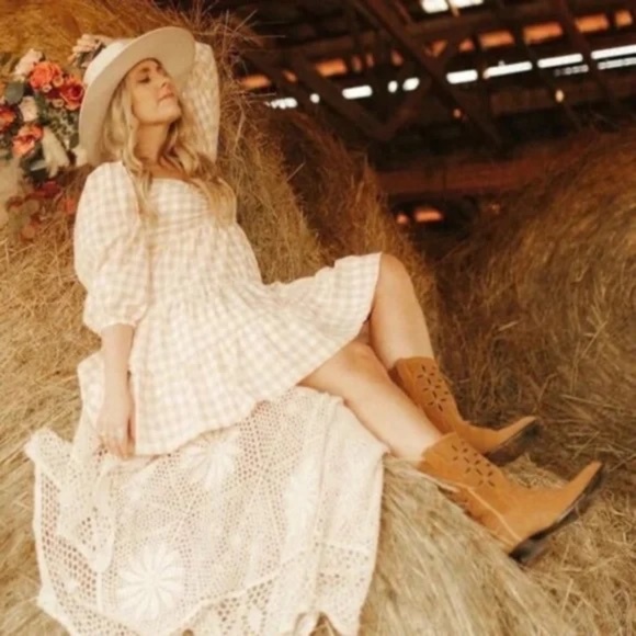 Planet Cowboy for Anthropologie Down and Dirty Pee Wee Boots 8 - Picture 4 of 12